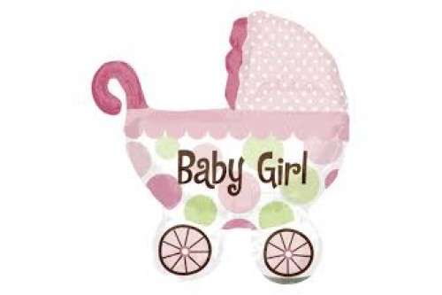 36 Inch Baby Girl Stroller Balloon
